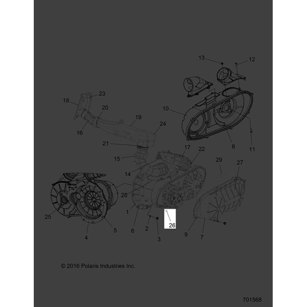 Polaris Ranger Screw, HI/LO, Genuine OEM Part 7520055, Qty 1