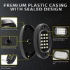8 Pods White LED Rock Lights for with Switch Extension