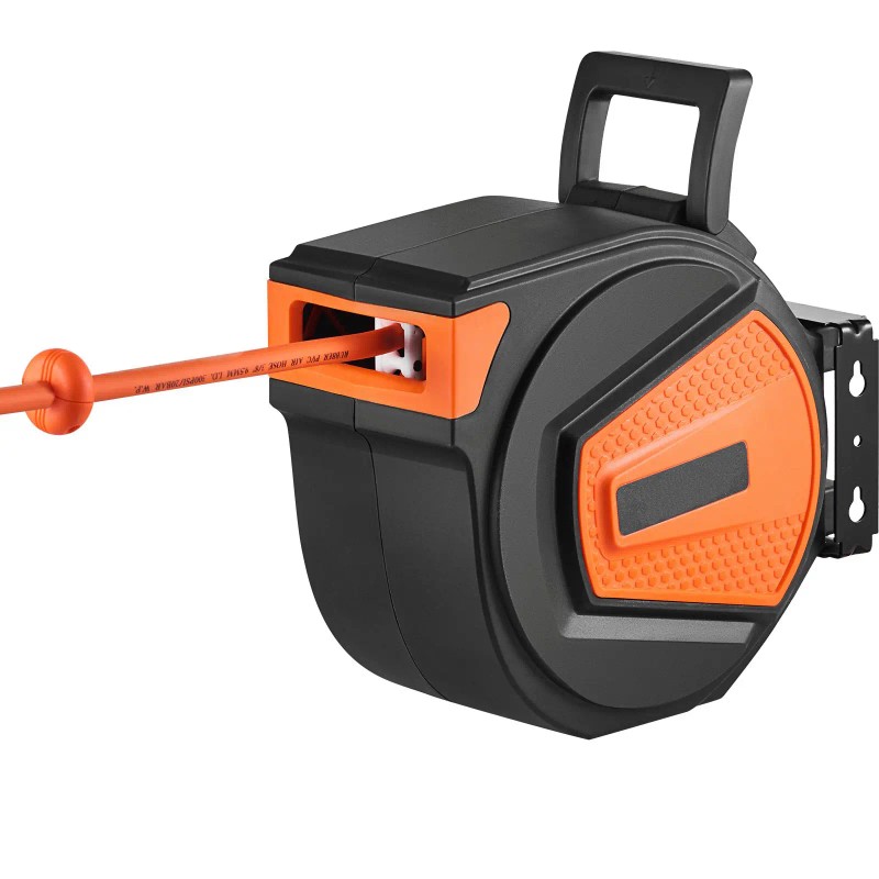 Hybrid 3/8 X 50 FT Retractable Air Hose Reel 300PSI