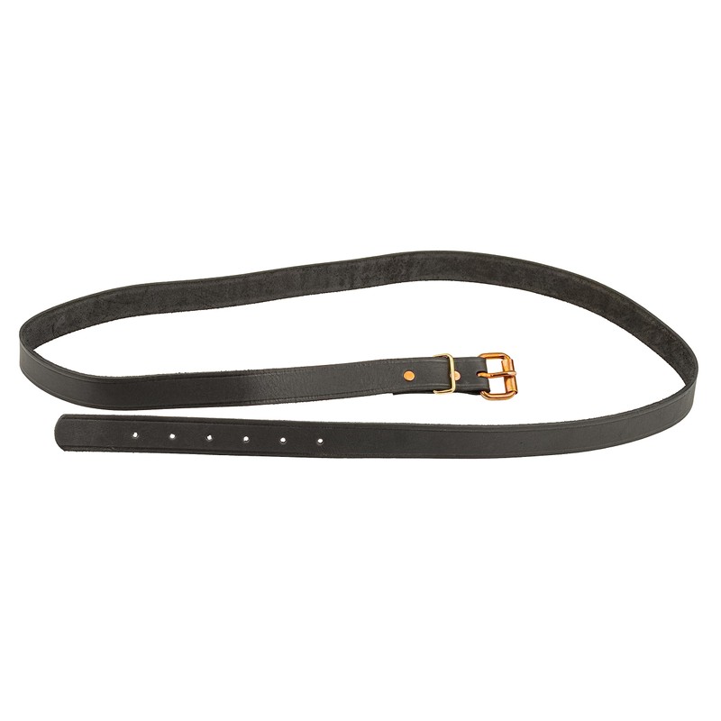 Black Leather Trunk Strap with Brass Plated Buckle | Furniture