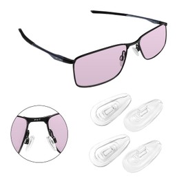 Biyxpiv Replacement Nose Pads Nosepiece for Oakley Socket 5.0 OX3217 Socket 5.5 OX3218 Eyeglasses 140mm, Easy Installation - 2 Pairs Nose Pad