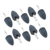dophee 10Pcs 25mm Cone Shape Aluminum Oxide Mounted Grinding Stones