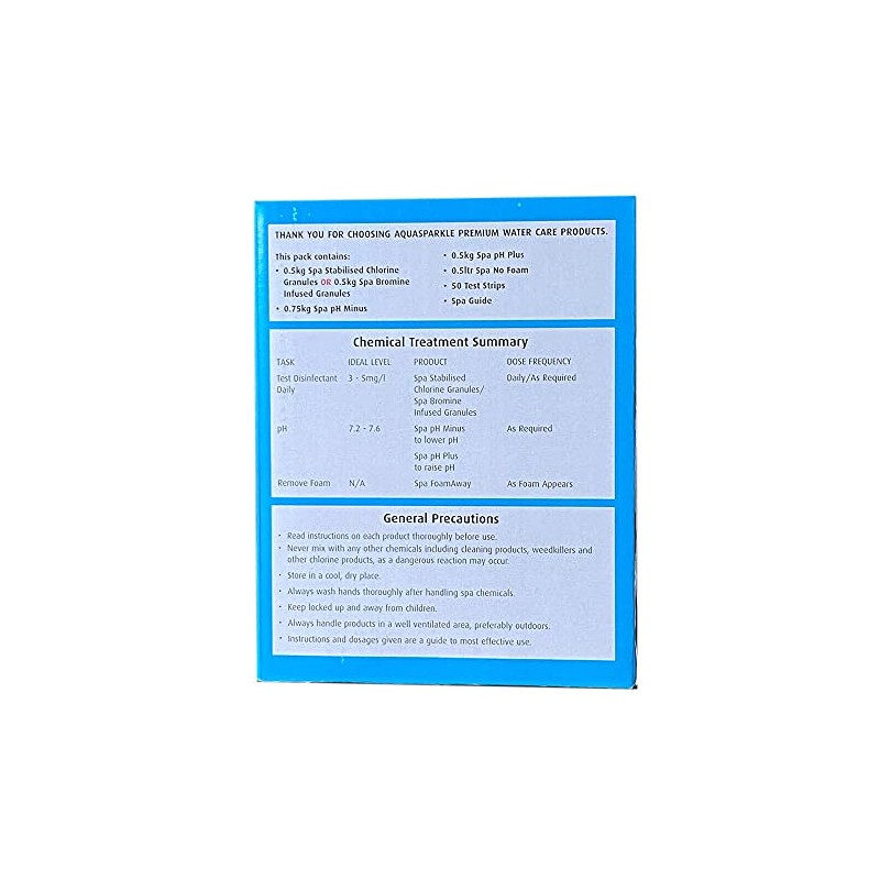 AquaSparkle Spa Water Care Kit Bromine - New Owner Hot