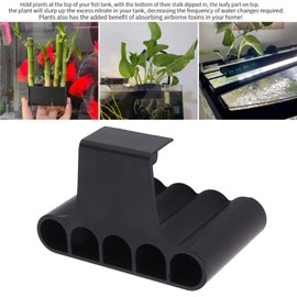 Hanging Aquarium Plant Holder, 2Pcs Hanging Aquatic Plant Holder, Aquatic Plant Pot with Hole, Aquarium Planter Cups for Emersed Plants, Aquascape Decorations for Fish Tank (Short Hook)