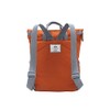 Roka London Canfield B Small Sustainable Nylon Backpack, Burnt Orange,