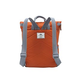 Roka London Canfield B Small Sustainable Nylon Backpack, Burnt Orange, S, Burnt orange, S