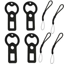 4-Pack Flat Bottle Openers, Portable Metal Durable Bottle Opener Keychain with Lanyard for Outdoor Enthusiasts, Dog Owners & Friends Ideal for Home Kitchen Restaurant Bar