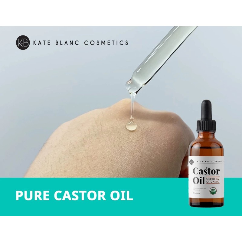Kate Blanc Organic Castor Oil 2oz | Cold Pressed |