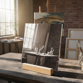 DistinctAndUnique Mirror Cast Acrylic Sheets 24"x24", 1/8" (3mm) Thick – Silver Acrylic Mirror Sheets with Protective Paper for Plastic Panels, Signs, Shelves, Plexiglass Displays, and DIY Projects