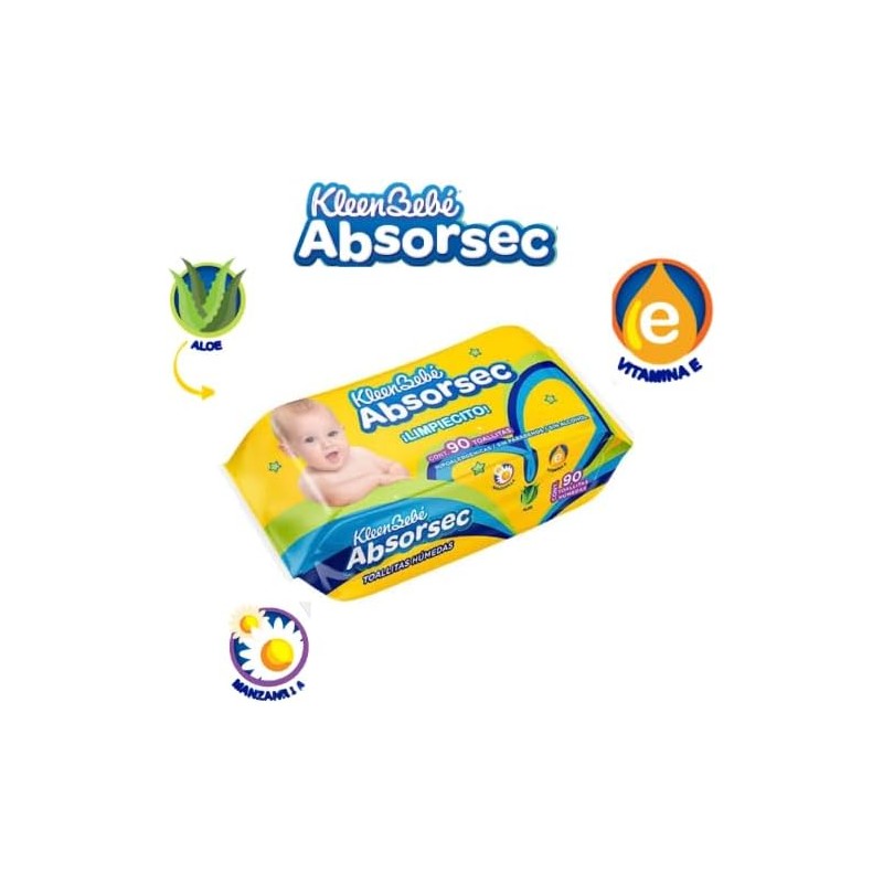 Toallitas húmedas Kleenbebé Caja con 24 pack de 90 pzas