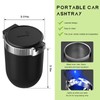 MUQIDA Car Ashtray with Lid, Auto Portable Stainless Steel Smokeless