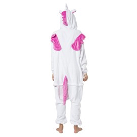 Katara 1744 Unicorn Onesie Costume, Fairy Tale, Party, Carnival Costume Fantasy in Pink and White, Fancy Dress, Sleepsuit, Pyjamas, Jogging Suit, Cosplay, Animal Costume