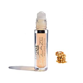 MODE Lip Glaze Flavored Lip Gloss MAPLE DRIZZLED WAFFLE Delicious Flavor, Roll On Sweet Wet Nourishing Shine, Hydrating Natural Skincare Fruit Oils, Made in NY USA
