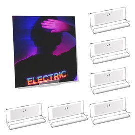 Kalami 6 Pack Vinyl Record Holder Wall Mount Self Adhesive