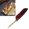Quill Pen Set Exquisite Retro Smoothing Writing Feather Pen Caligraphy