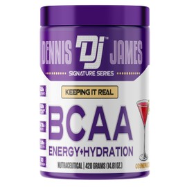 DENNIS JAMES Signature Series BCAA | Energy + Hydration | 420g (30 Serving, Cosmopolitan)