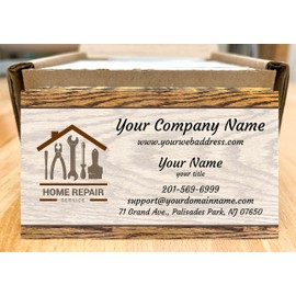 IMPACTONLINEPRINTING, Business Cards 100pcs - Thick Smooth16Pt Paper(350gsm), Handyman-1