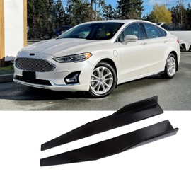 DEERMOTO Universal Car Side Skirts 2PCS 29.33inch/74.5cm,Black Extension Splitter Lip Pair Side Skirt Body Kit Splitters Diffuser Fit Most Vehicles Honda Civic (2pcs+Black, 29.33inch)