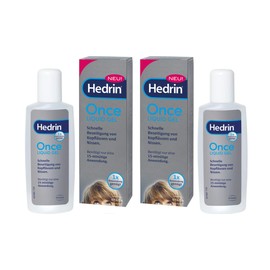 Hedrin Once Liquid Gel Economy Set 2 x 100 ml Quick Removal of Head Lice and Nits in Just One Application