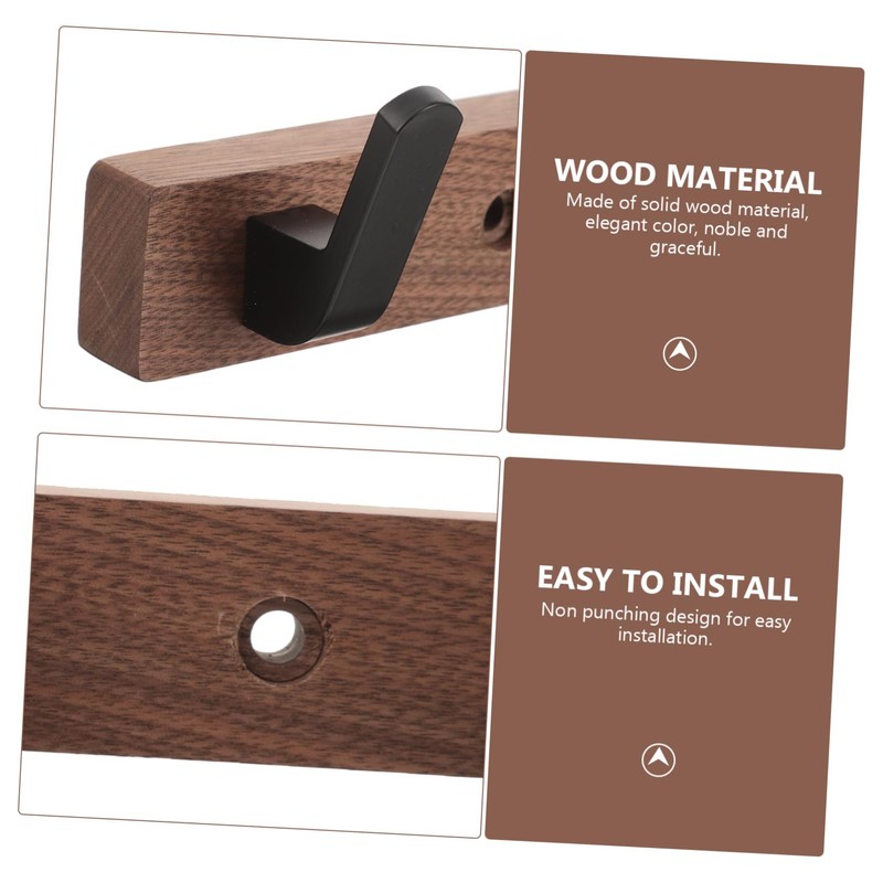 OUNONA Coat Rack for Wall Hook Coat Wall Mounted Coat
