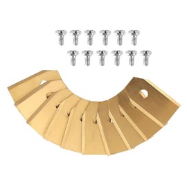 Trade-Shop 12 x Replacement Blades Titanium 0.75 mm for Gardena Sileno, Sileno+, Sileno City, Sileno Life, Sileno Minimo, Sileno Smart
