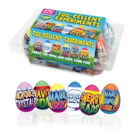 Be Amazing! Toys Egg-Cellent Experiment - 6 Pack Science Experiments for Children- Egg-Shaped Activity Kit for Boys and Girls - Easter Party Favor or Basket Stuffer - STEM for Kids 8+