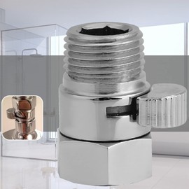 Flow Control Shut-off Valve, G1/2 Solid Brass Water Saving Valve, Fits Most Shower Heads and Arms for Shower Head Hand Bidet Sprayer