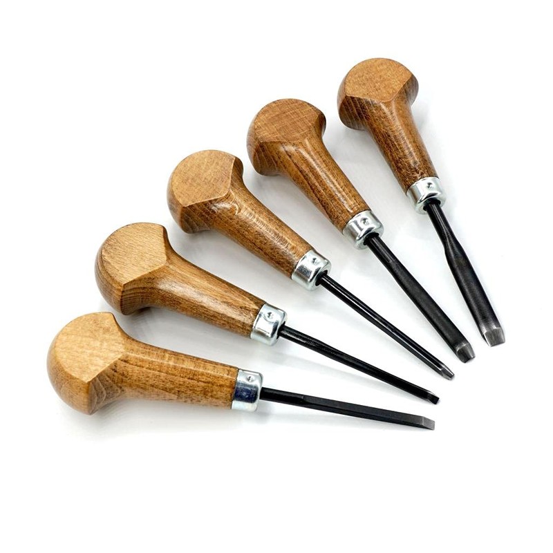 Narex Palm Carving Chisel Set, Set of 5 pcs