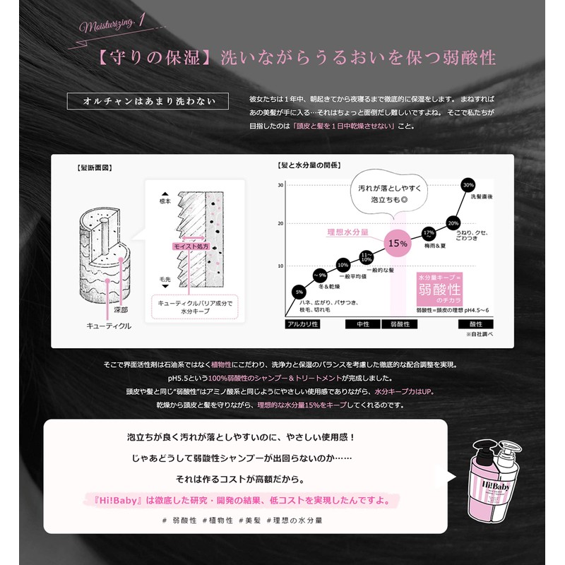 Hi! BABY Air and Brow Twin Shampoo + Treatment (15.3