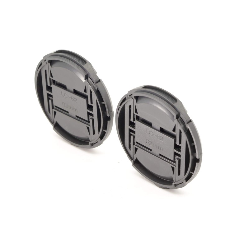 PROtastic® 62mm Lens Caps (Pack Of 2) - Spring Loaded