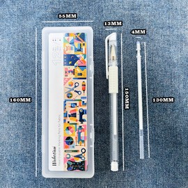 Wahotian 12 Pieces Heat Erasable Disappearing Ink Pens for Fabric for Sewing and Quilting DIY Dressmaking with 4 Pens + 8 Refills No Ghost Lines for Precise Tailors Marking