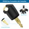 VooGenzek 5 pieces replacement ignition key, 5P8500, construction machinery key,