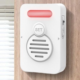 Refrigerator Door Alarm, Window Ajar Alarm with Adjustable Voice Reminders, Close Door Reminder, Window Sensor, Voice Alert for Home