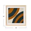 Creative Co-Op 18" Square Abstract Embroidery in Wood Frame Wall