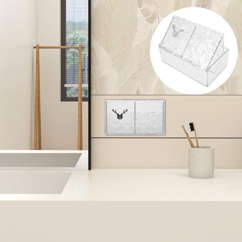 TOVINANNA Wall-mounted Cotton Pad Organizer Multifunctional Storage Box for Cotton