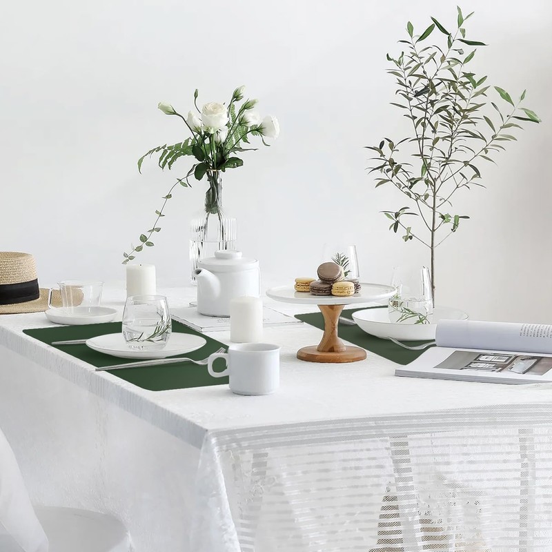 Lumaca Washable Placemats, Set of 4 Placemats, Washable, Place Mats,