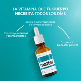 Vitamina Gotas Matter 400 Suplemento Libre Gluten Sabor