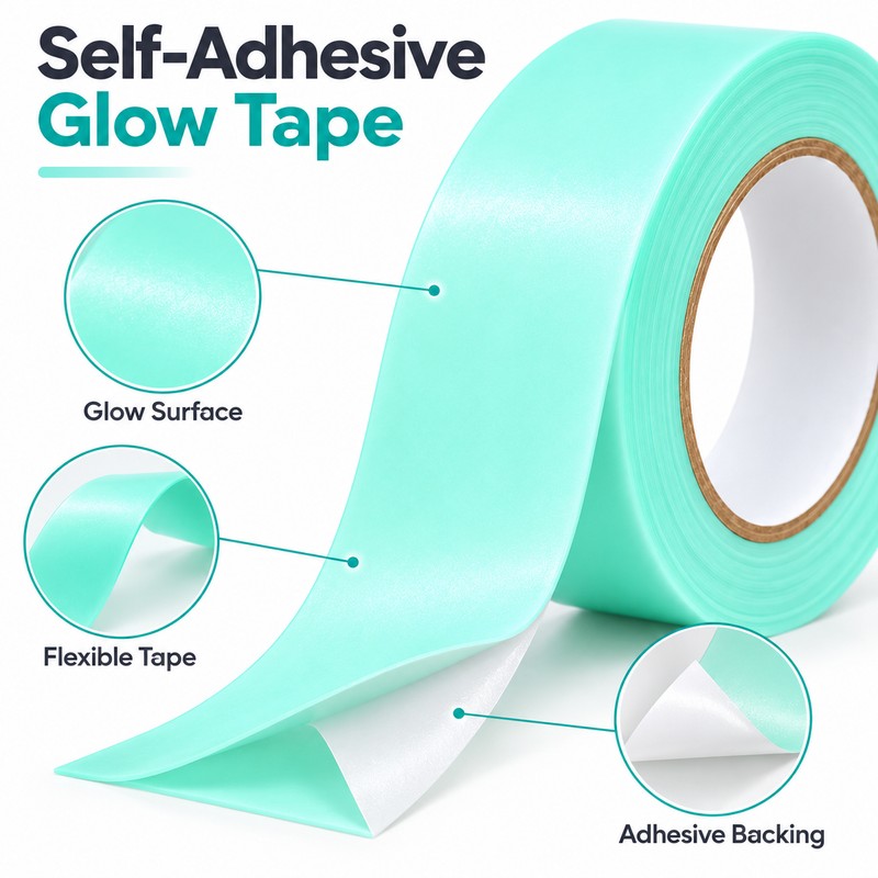Glow-in-the-Dark Tape for Stairs & Walls – 1cm × 3m