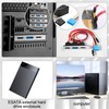 ELFJMZP Dual-Port eSATA Bracket, Desktop SATA to External eSATA Expansion,