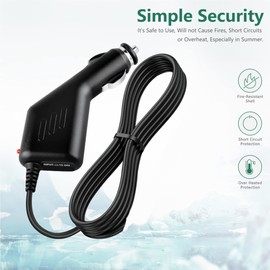 SLLEA Car Charger Power Cord for Magellan Roadmate 1475t 2136t-lm 1440 1420 1470 GPS