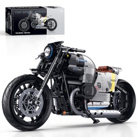 HIGH GODO 1:8 Motorcycle Building Set, Technic MOC Motorcycle Model Kit for Adults, Collectible Cool Toys Gifts for Teens 14+ (508 PCS)