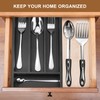Small Cutlery Tray Narrow Wooden Silverware Organizer 11.8" x 6.7"