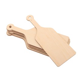 Mikinona 10pcs Small Wooden Cutting Boards for Crafts Paintable DIY Chopping Board with Handle for Easy Storage for Creative Projects and Rustic Decorations