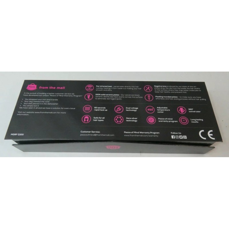 FTM Stylist Hair Straightener FTM From The Mall NEW