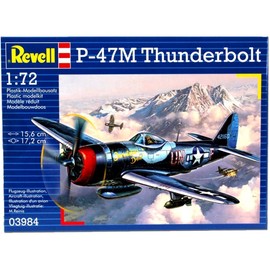 Revell P-47 M Thunderbolt 1:72 Assembly Kit Fixed-Wing Aircraft 1:72, Assembly Kit, Fixed-Wing Aircraft, P-47 M Thunderbolt, Military Aircraft, Plastica