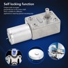 Worm Gear Motor High Torsion 12mm Single Shaft Self Locking