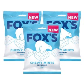 Fox's Mints Chewy Peppermint 140g (Pack of 3)