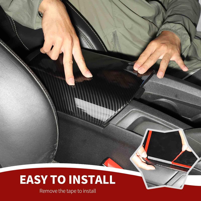 RAZPOY for Camaro Center Console Cover Armrest Box Trim Waterproof