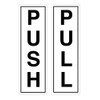 Push & Pull Door Sign Vinyl Safety Stickers