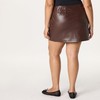 The Drop Women’s Caen Mini Skirt, Chocolate Croc, M